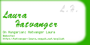 laura hatvanger business card